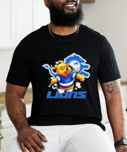 Winnie The Pooh FLN Football Detroit Lions T Shirt