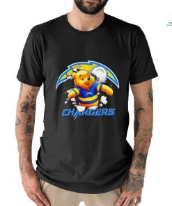 Winnie The Pooh FLN Football Los Angeles Chargers T Shirt