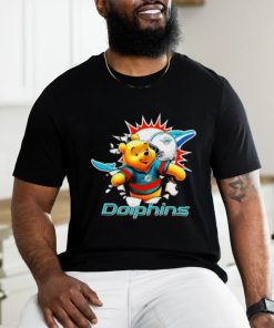 Winnie The Pooh FLN Football Miami Dolphins T Shirt