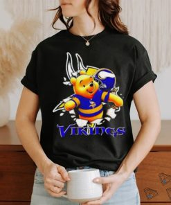 Winnie The Pooh FLN Football Minnesota Vikings T Shirt