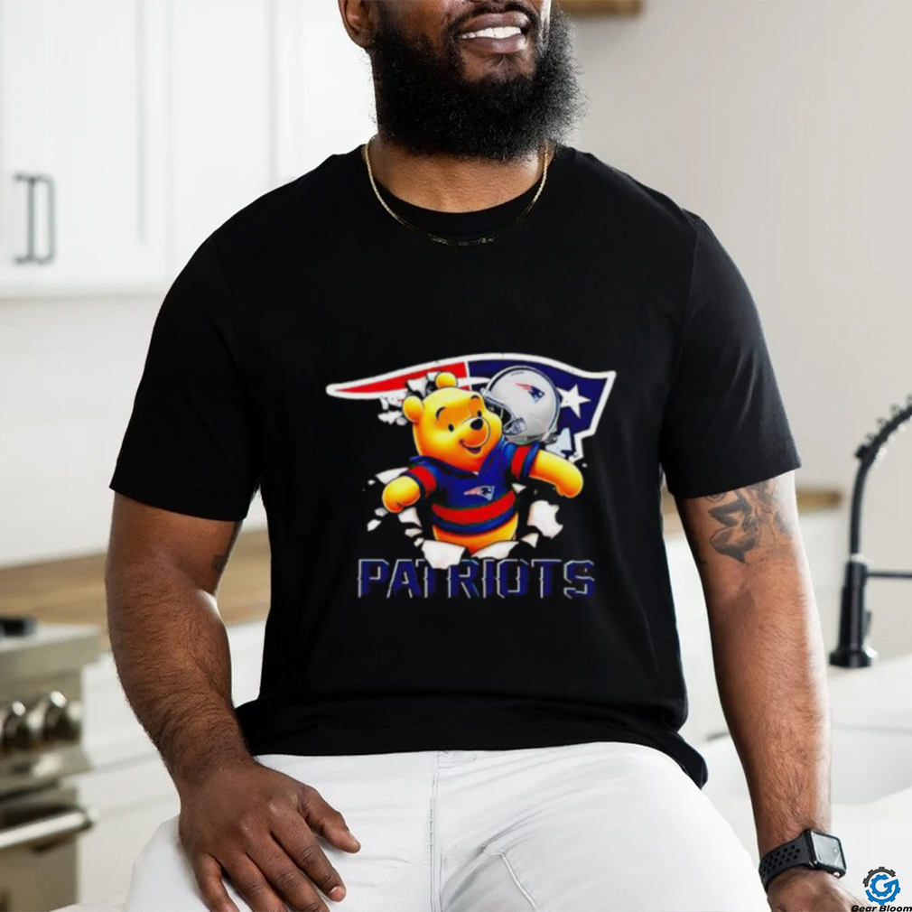 Winnie The Pooh FLN Football New England Patriots T Shirt Winnie The Pooh FLN Football New England Patriots T Shirt