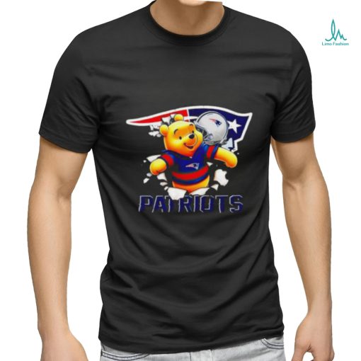 Winnie The Pooh FLN Football New England Patriots T Shirt