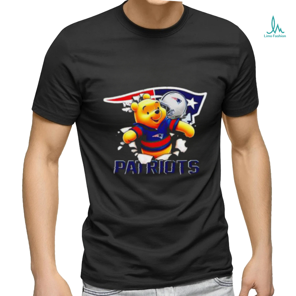Winnie The Pooh FLN Football New England Patriots T Shirt Winnie The Pooh FLN Football New England Patriots T Shirt