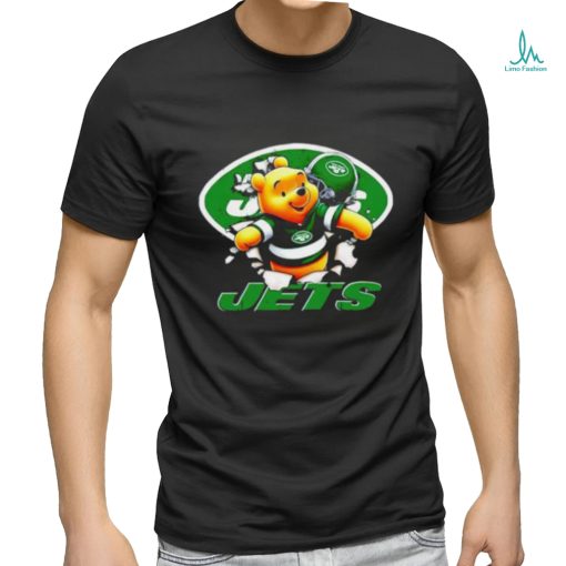 Winnie The Pooh FLN Football New York Jets T Shirt
