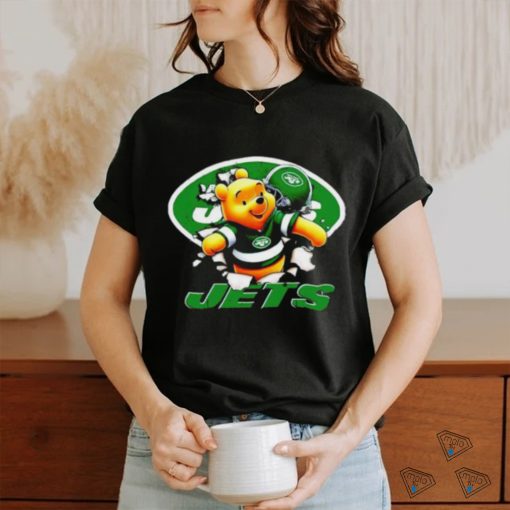 Winnie The Pooh FLN Football New York Jets T Shirt