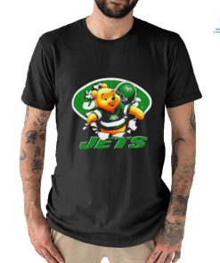 Winnie The Pooh FLN Football New York Jets T Shirt