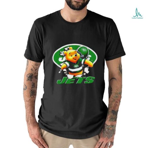 Winnie The Pooh FLN Football New York Jets T Shirt