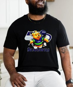 Winnie The Pooh FLN Football Seattle Seahawks T Shirt
