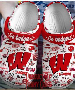 Wisconsin Badgers Ncaa Crocs – Discover Comfort And Style Clog Shoes With Funny Crocs