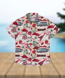 Wisconsin Badgers Thematic Stadium Print Hawaiian Shirt