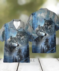 Wolf Couple Best Gift For Animal Lover Hawaii Shirt 3D Printed Gift For Summer