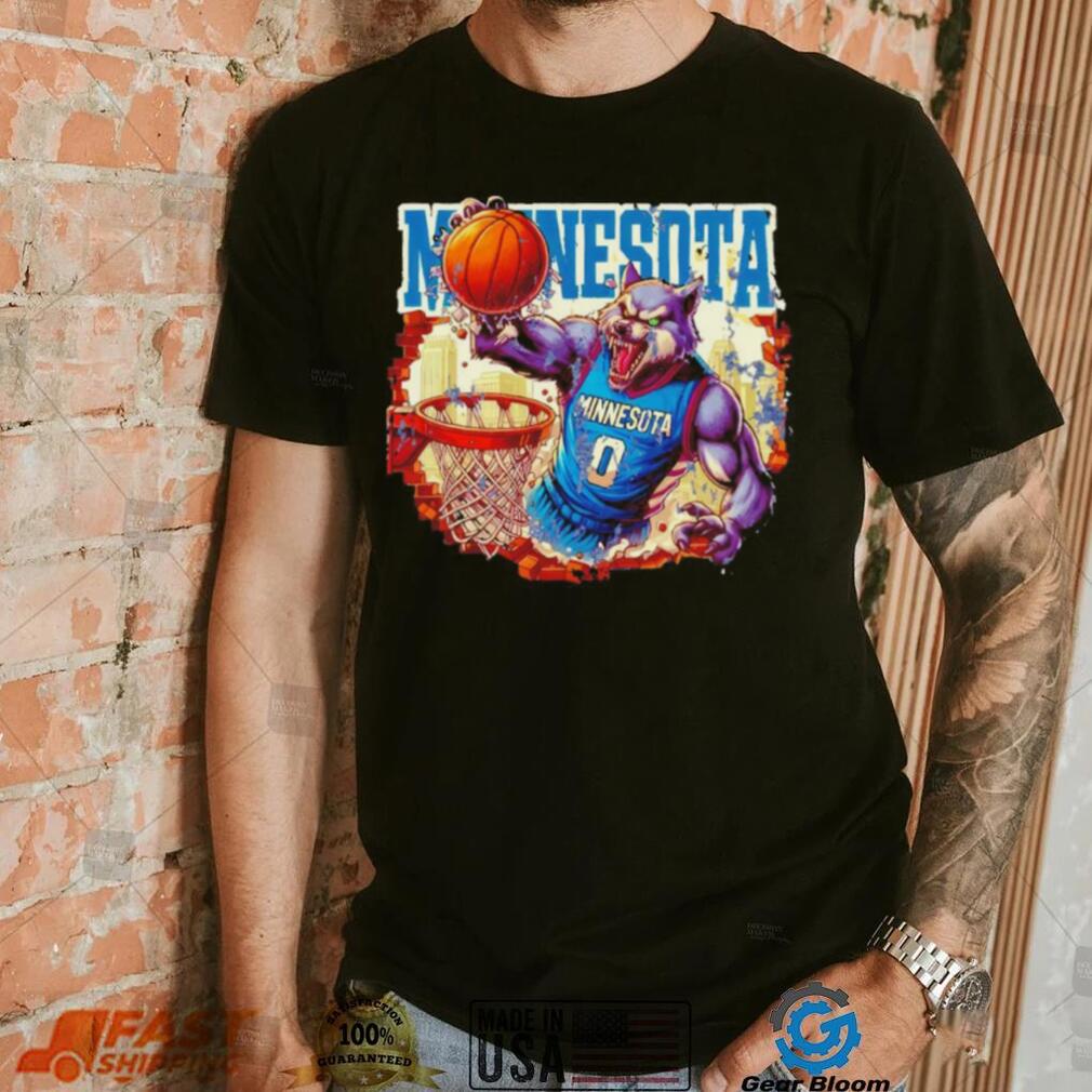 Wolf Minnesota basketball mascot shirt Wolf Minnesota basketball mascot shirt