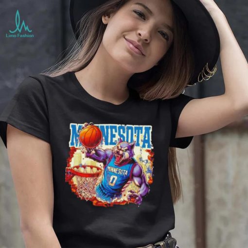 Wolf Minnesota basketball mascot shirt