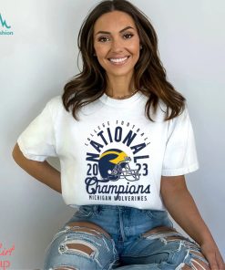 Wolverines College Football Playoff 2023 National Champions Helmet Comfort Colors T Shirt