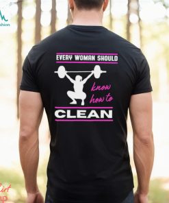 Woman Clean Fun Weightlifting Fitness Gym shirt