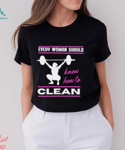 Woman Clean Fun Weightlifting Fitness Gym shirt