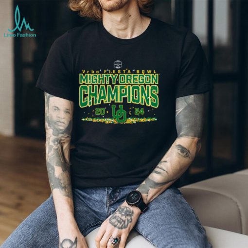 Women’s Fanatics Branded Black Oregon Ducks 2024 Fiesta Bowl Champions Mindset V Neck T Shirt