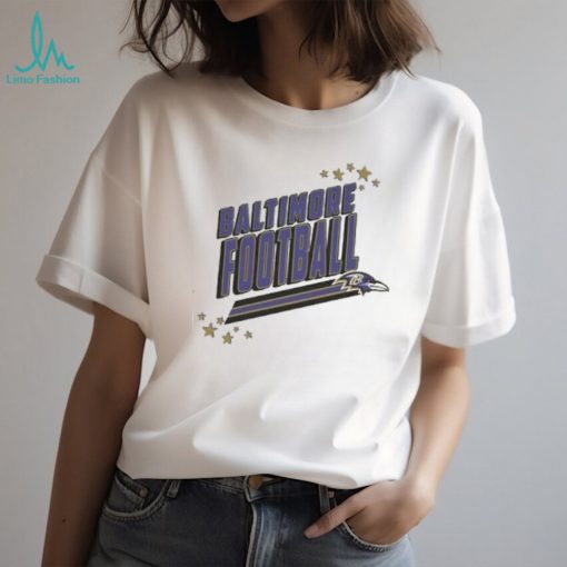 Women’s Gameday Couture White Baltimore Ravens Coming in Hot T Shirt
