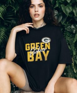 Women's Nike Black Green Bay Packers Wordmark Club Fleece Pullover shirt