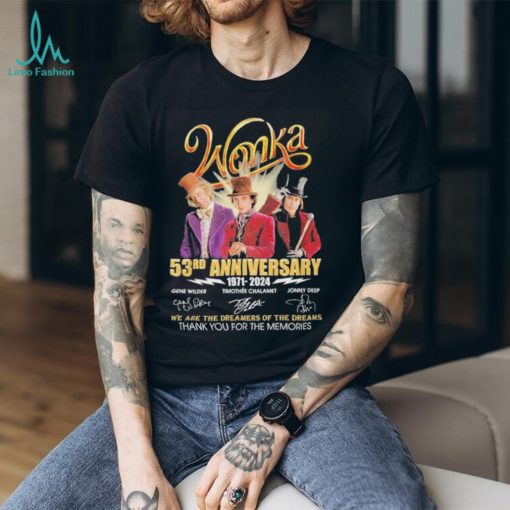 Wonka 53 years of the memories shirt