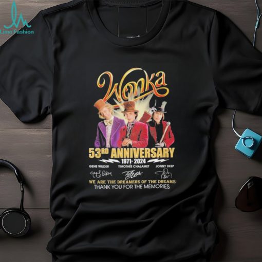 Wonka 53 years of the memories shirt