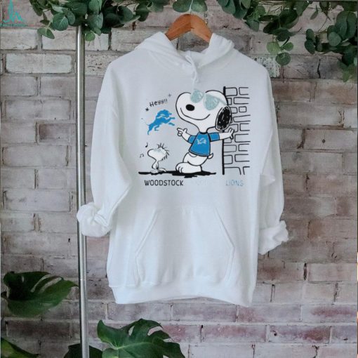 Woodstock x Snoopy x Detroit Lions for Sports Fan Tee Shirt