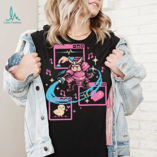 Working Remotely Samurai And Game Pixel T shirt