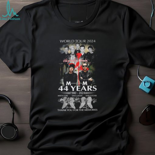 World Tour 2024 Depeche Mode Memento Mori 44 Years 1980 – 2024 Thank You For The Memories T Shirt