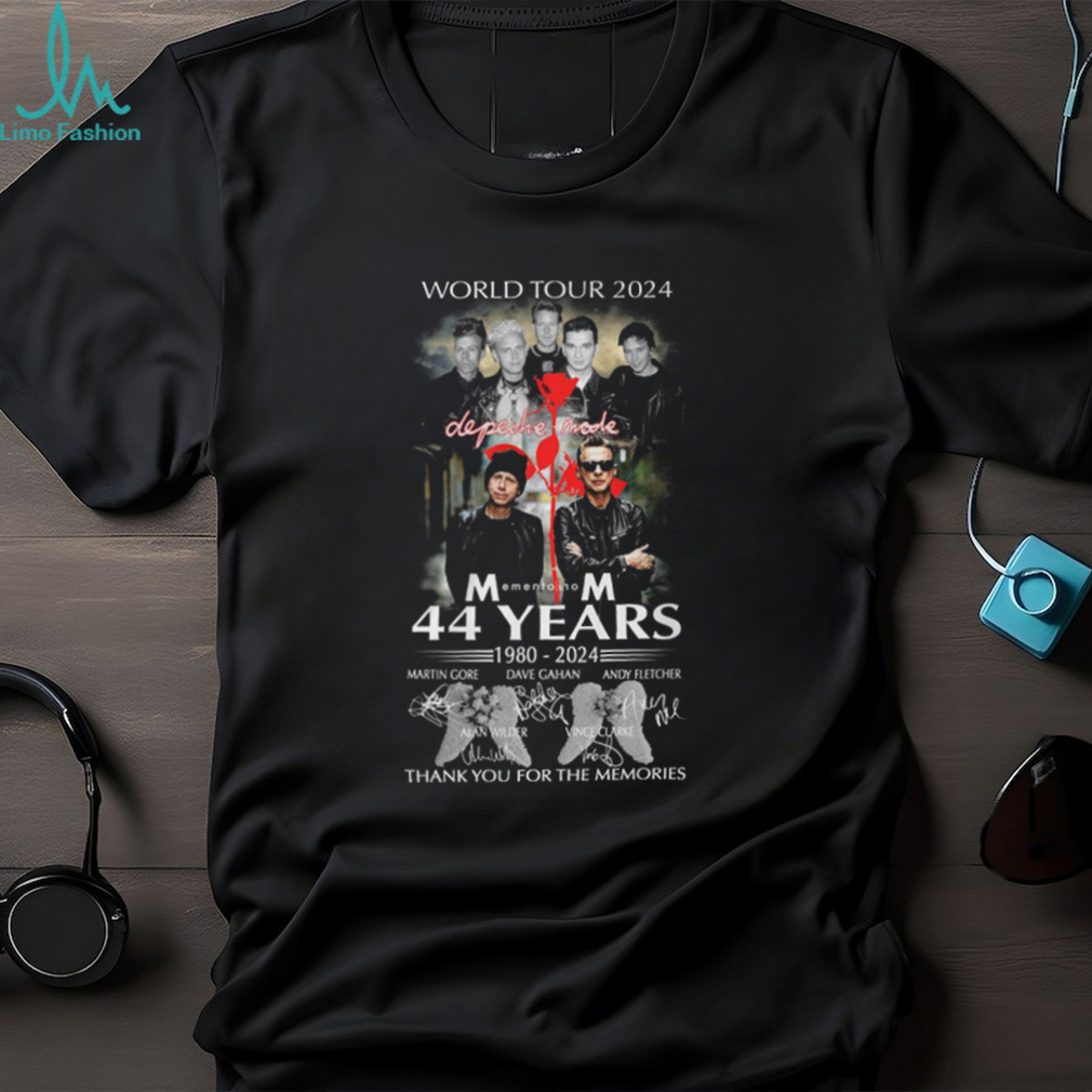 World Tour 2024 Depeche Mode Memento Mori 44 Years 1980 – 2024 Thank You For The Memories T Shirt World Tour 2024 Depeche Mode Memento Mori 44 Years 1980 – 2024 Thank You For The Memories T Shirt