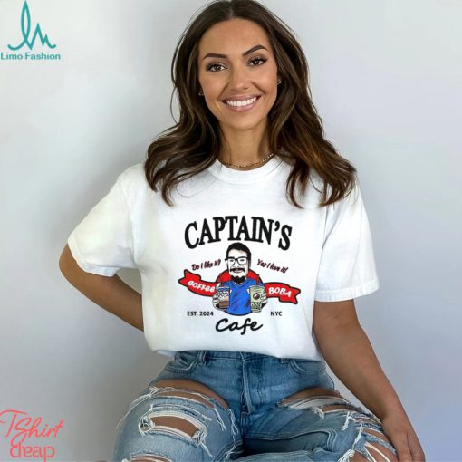 Worldoftshirts Captain’s Coffee and Boba Cafe shirt