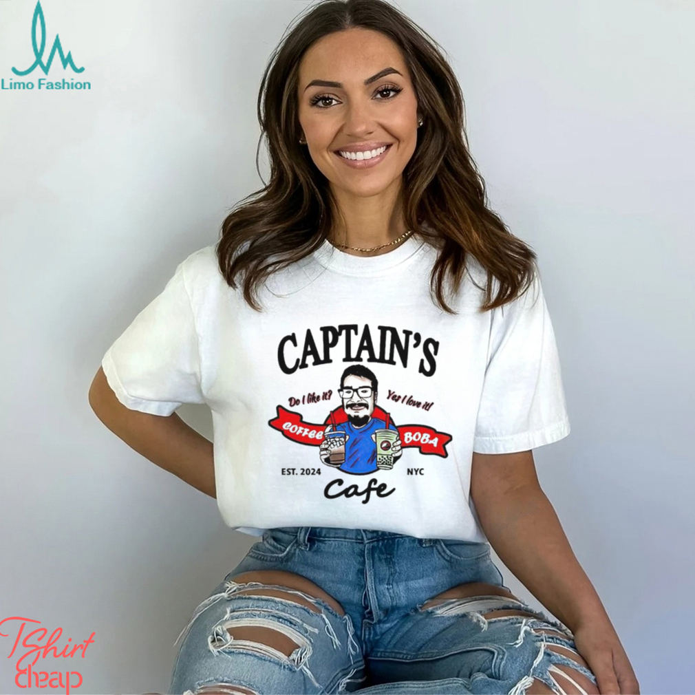 Worldoftshirts Captain’s Coffee and Boba Cafe shirt Worldoftshirts Captain’s Coffee and Boba Cafe shirt