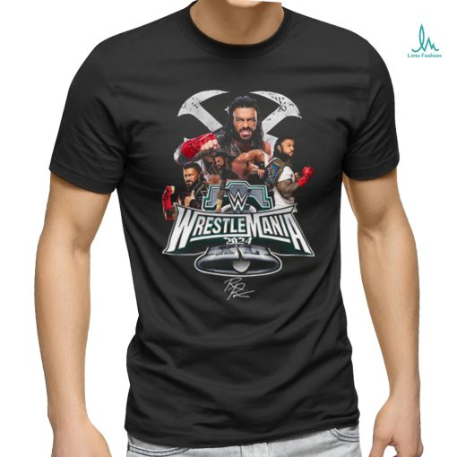 WrestleMania 2024 XL Roman Reigns champions shirt
