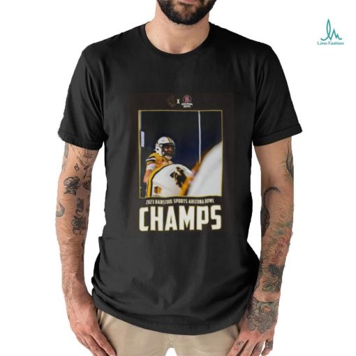 Wyoming Cowboy Football Win The 2023 Barstool Sports Arizona Bowl Champions NCAA College Football T Shirt