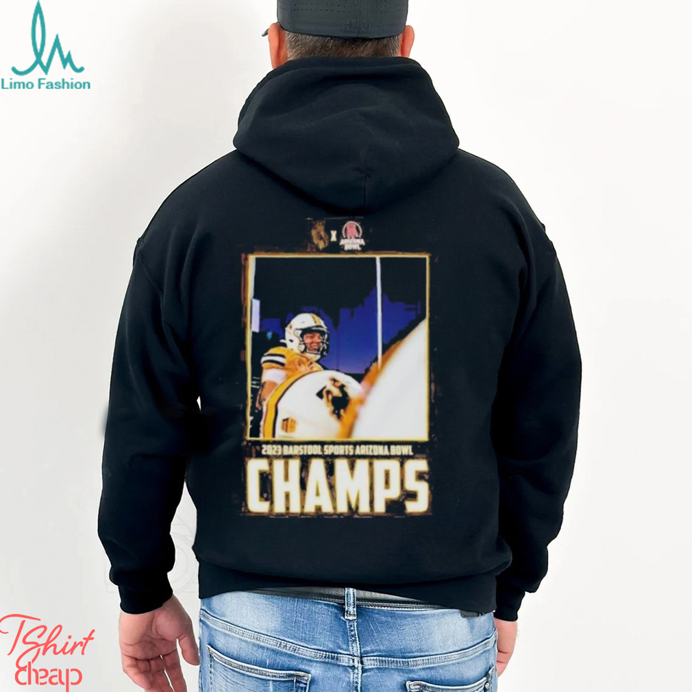 Wyoming Cowboy Football Win The 2023 Barstool Sports Arizona Bowl Champions Ncaa College Football Shirt Wyoming Cowboy Football Win The 2023 Barstool Sports Arizona Bowl Champions Ncaa College Football Shirt