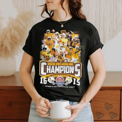 Wyoming Cowboys Football Team 2023 Barstool Sports Arizona Bowl Champions Shirt