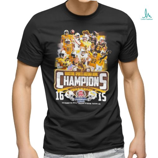 Wyoming Cowboys Football Team 2023 Barstool Sports Arizona Bowl Champions Shirt