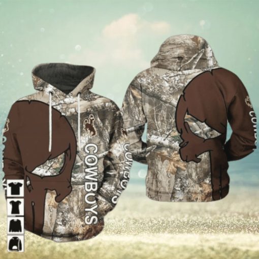 Wyoming Cowboys NCAA Camo Veteran Hunting Awesome 3D Hoodie