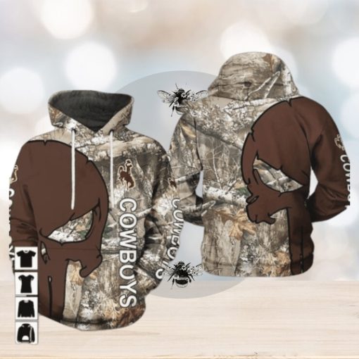 Wyoming Cowboys NCAA Camo Veteran Hunting Awesome 3D Hoodie