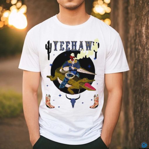 Yeehaw cowboy and gator vintage shirt