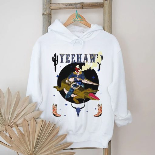 Yeehaw cowboy and gator vintage shirt