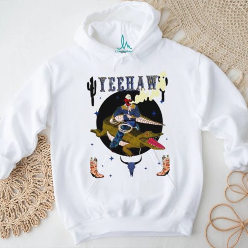 Yeehaw cowboy and gator vintage shirt