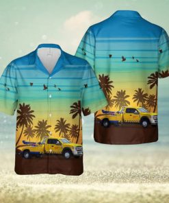 Yellow Dodge Ram Tow Truck Hawaiian Shirt