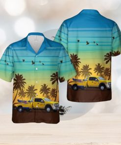 Yellow Dodge Ram Tow Truck Hawaiian Shirt