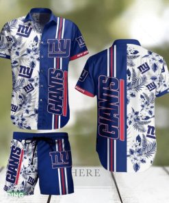 York Giants NFL Tropical Pattern Hawaiian Shirt And Short For Best Fans Gift New Trending Beach Holiday