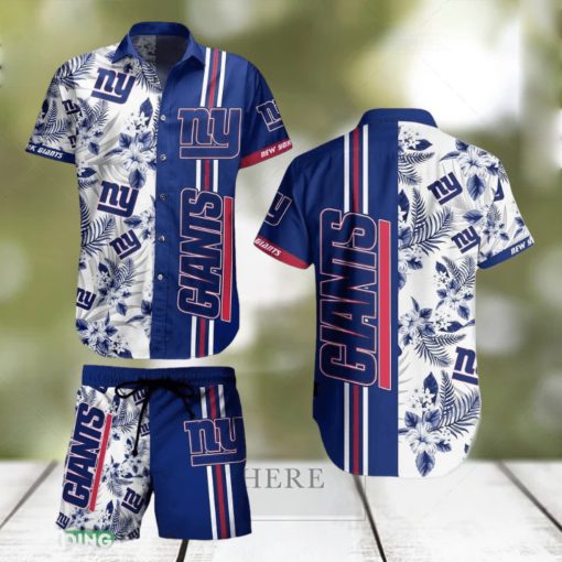 York Giants NFL Tropical Pattern Hawaiian Shirt And Short For Best Fans Gift New Trending Beach Holiday