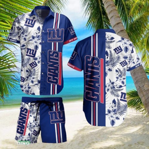 York Giants NFL Tropical Pattern Hawaiian Shirt And Short For Best Fans Gift New Trending Beach Holiday