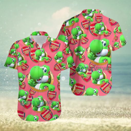 Yoshi Mario Arsenal Hawaiian Shirt Outfit Men