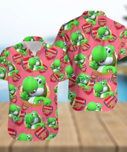 Yoshi Mario Arsenal Hawaiian Shirt Outfit Men