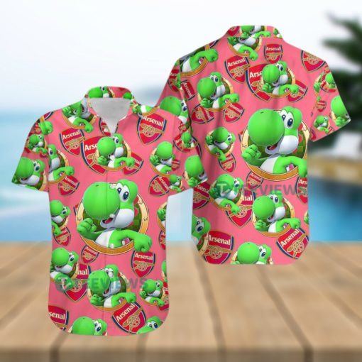 Yoshi Mario Arsenal Hawaiian Shirt Outfit Men