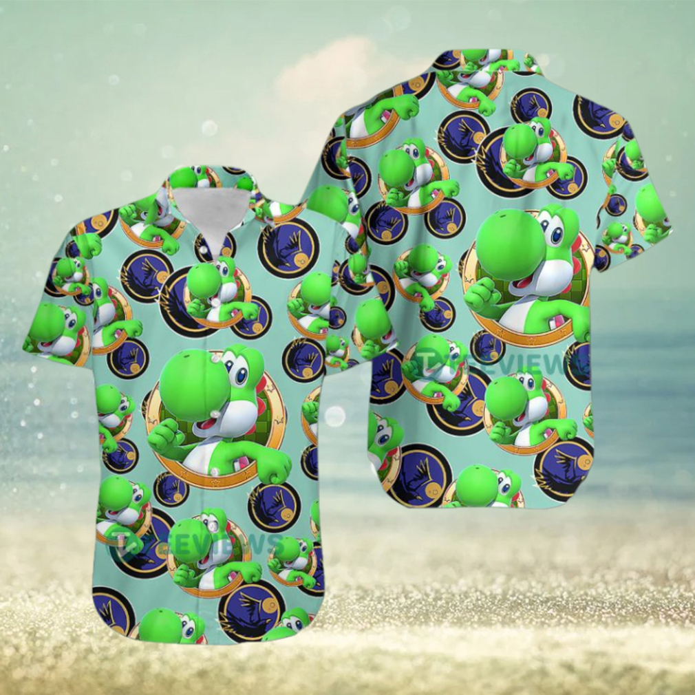 Yoshi Mario Baltimore Ravens Hawaiian Button Up Shirt Mens Yoshi Mario Baltimore Ravens Hawaiian Button Up Shirt Mens